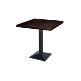 Mesa de cafetería GIZA con tablero chapado en madera