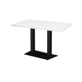 Mesa de cafetería GIZA DUO con tablero chapado en madera