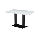 Mesa de cafetería GIZA DUO con tablero chapado en madera