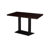 Mesa de cafetería GIZA DUO con tablero chapado en madera