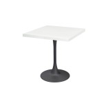 Mesa de cafetería ARIOSO con tablero chapado en madera