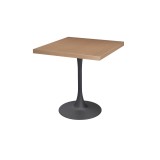 Mesa de cafetería ARIOSO con tablero chapado en madera