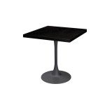 Mesa de cafetería ARIOSO con tablero chapado en madera
