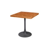 Mesa de cafetería ARIOSO con tablero chapado en madera