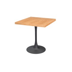 Mesa de cafetería ARIOSO con tablero chapado en madera