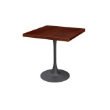 Mesa de cafetería ARIOSO con tablero chapado en madera
