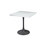 Mesa de cafetería ARIOSO con tablero chapado en madera