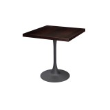 Mesa de cafetería ARIOSO con tablero chapado en madera