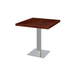 Mesa de cafetería Sigma con tablero de madera chapada