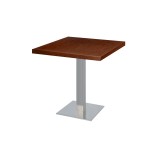 Mesa de cafetería Sigma con tablero de madera chapada