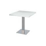 Mesa de cafetería Sigma con tablero de madera chapada