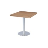 Mesa de cafetería SIGMA R con tablero de madera chapada