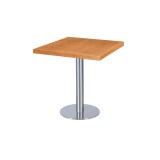 Mesa de cafetería SIGMA R con tablero de madera chapada