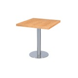 Mesa de cafetería SIGMA R con tablero de madera chapada