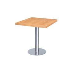 Mesa de cafetería SIGMA R con tablero de madera chapada