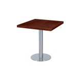 Mesa de cafetería SIGMA R con tablero de madera chapada