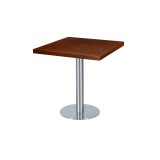 Mesa de cafetería SIGMA R con tablero de madera chapada