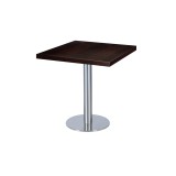 Mesa de cafetería SIGMA R con tablero de madera chapada