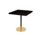 Mesa de cafetería OMEGA R con sobre de madera enchapada