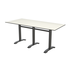 Mesa para terraza CARVO TRIO con tablero HPL