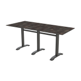 Mesa para terraza CARVO TRIO con tablero HPL