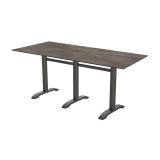 Mesa para terraza CARVO TRIO con tablero HPL