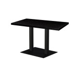 Mesa de cafetería ALFA XL DUO con tablero de madera chapada