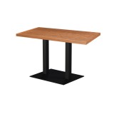 Mesa de cafetería ALFA XL DUO con tablero de madera chapada