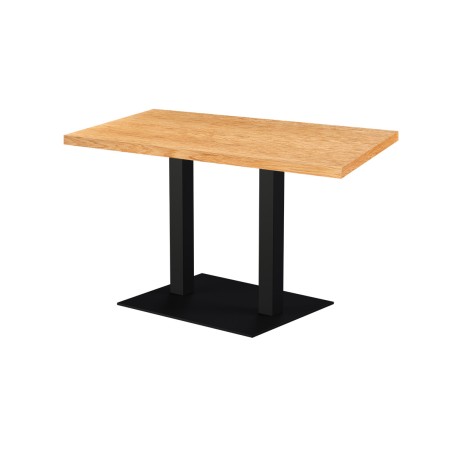 Mesa de cafetería ALFA XL DUO con tablero de madera chapada