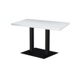 Mesa de cafetería ALFA XL DUO con tablero de madera chapada