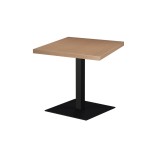 Mesa de cafetería ALFA XL con tablero de madera chapada