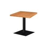 Mesa de cafetería ALFA XL con tablero de madera chapada