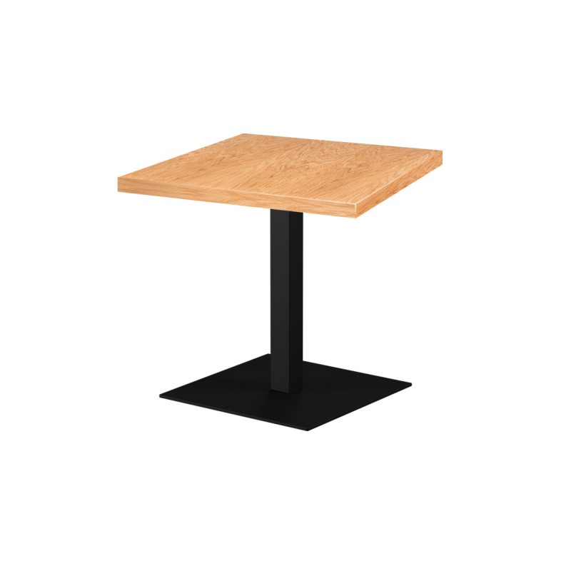 Mesa de cafetería ALFA XL con tablero de madera chapada