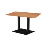 Mesa de cafetería ALFA XL DUO con tablero laminado