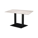 Mesa de cafetería ALFA XL DUO con tablero laminado