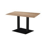Mesa de cafetería ALFA XL DUO con tablero laminado