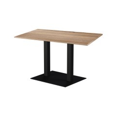 Mesa de cafetería ALFA XL DUO con tablero laminado