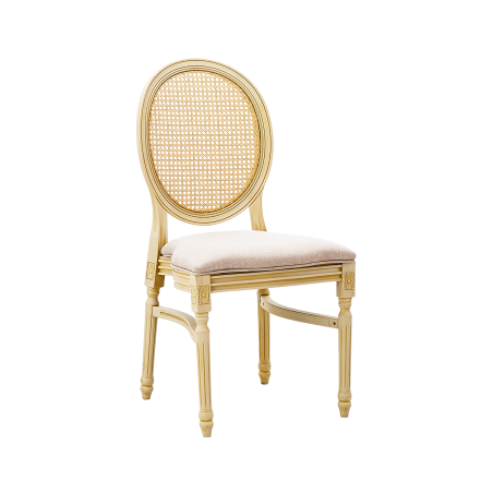Silla de boda PALACE POLYWOOD blanco envejecido