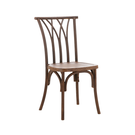 Silla de boda VIENA POLYWOOD color nogal