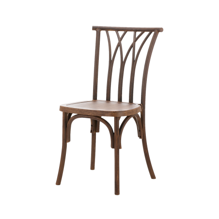 Silla de boda VIENA POLYWOOD color nogal