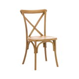 Silla de boda CROSS-BACK POLYWOOD natural