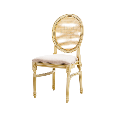 Silla de boda PALACE POLYWOOD blanco envejecido