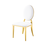Silla de boda metálica GLAMOUR ALL TAP oro–blanco