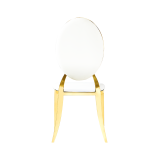 Silla de boda metálica GLAMOUR ALL TAP oro–blanco