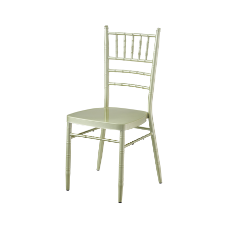 Silla de boda de metal CHIAVARI TIFFANY color champán