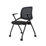 Silla de conferencia ERGON negra