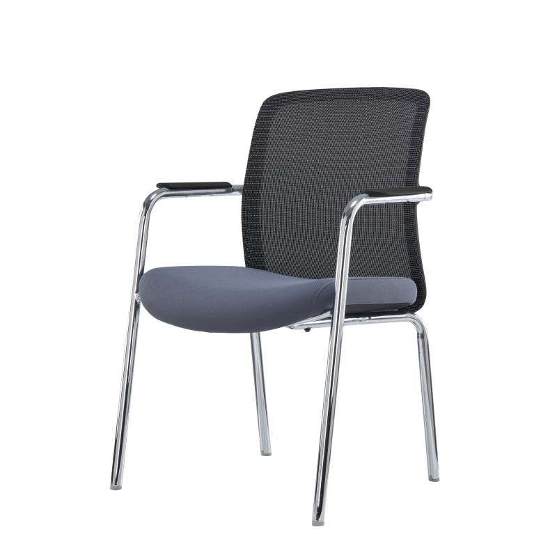 Silla de conferencia QUADRA negro-gris