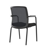 Silla de conferencia FORMO negra