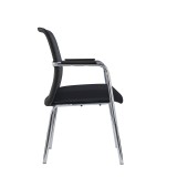 Silla de conferencia LENZO negra
