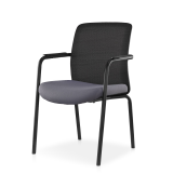 Silla de conferencia FORMO negro-gris